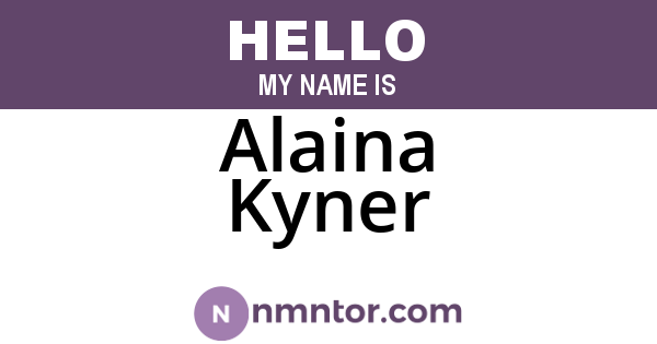 Alaina Kyner