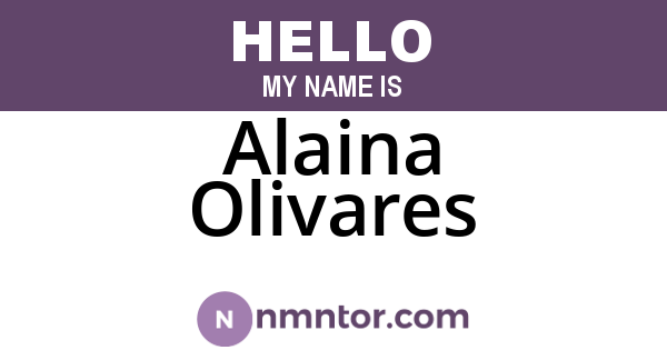 Alaina Olivares