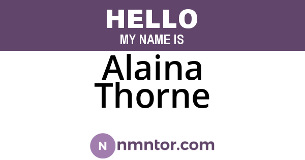 Alaina Thorne