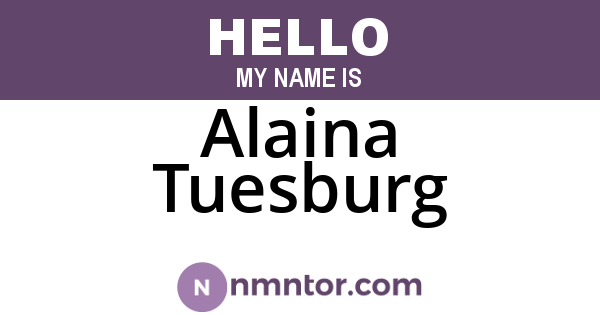 Alaina Tuesburg