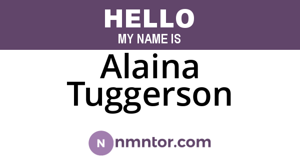 Alaina Tuggerson