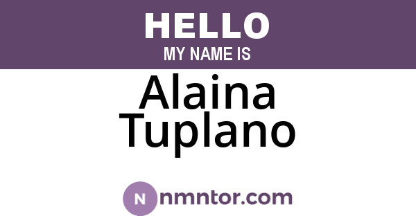 Alaina Tuplano