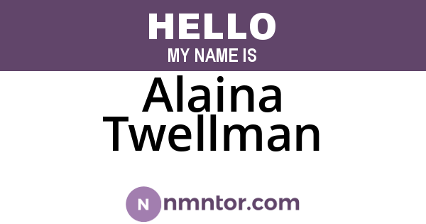 Alaina Twellman