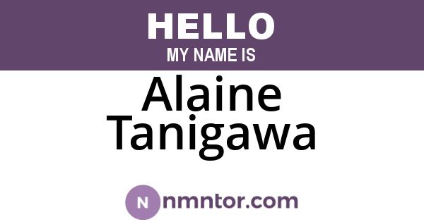Alaine Tanigawa