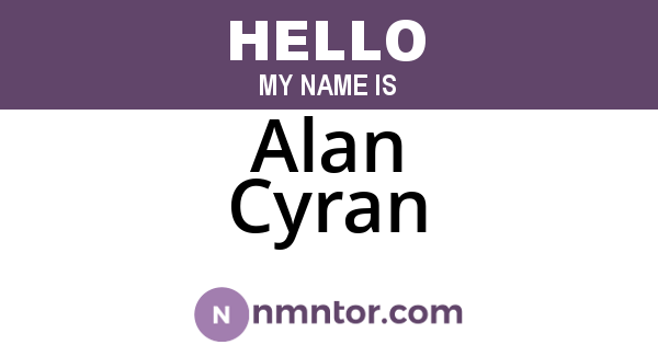 Alan Cyran