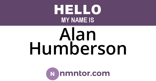 Alan Humberson