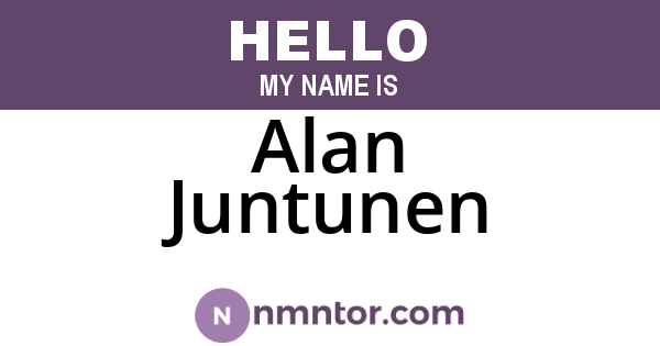 Alan Juntunen