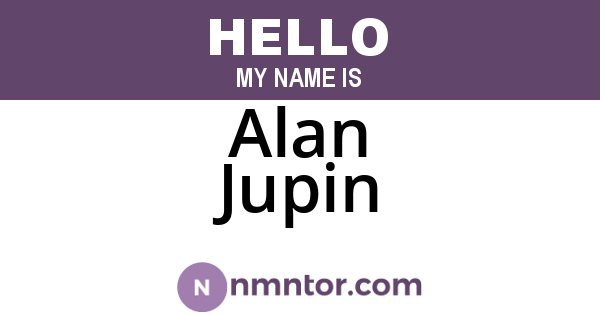 Alan Jupin