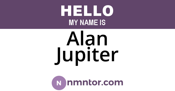 Alan Jupiter