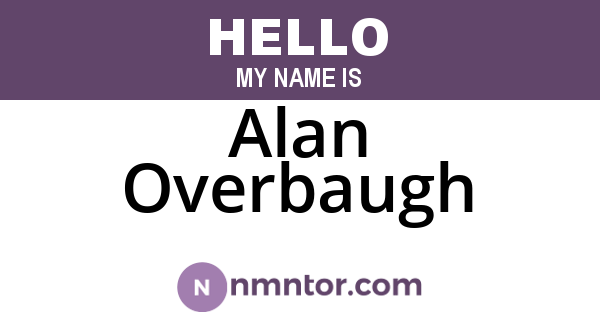 Alan Overbaugh