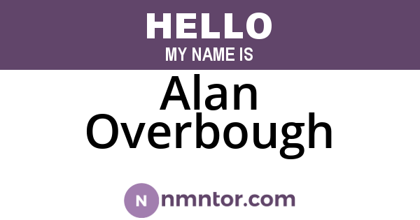 Alan Overbough