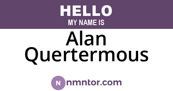 Alan Quertermous