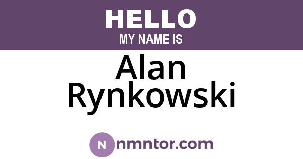 Alan Rynkowski