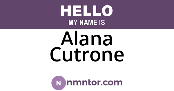 Alana Cutrone