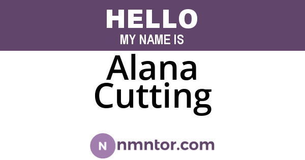 Alana Cutting