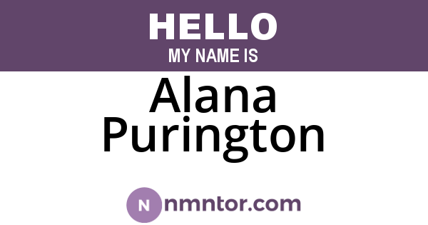 Alana Purington