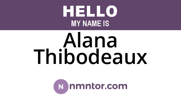 Alana Thibodeaux