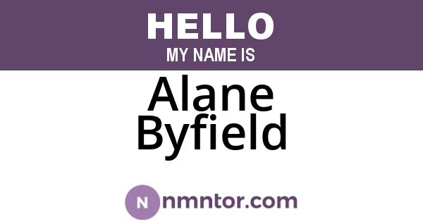 Alane Byfield