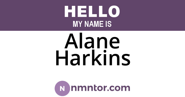 Alane Harkins