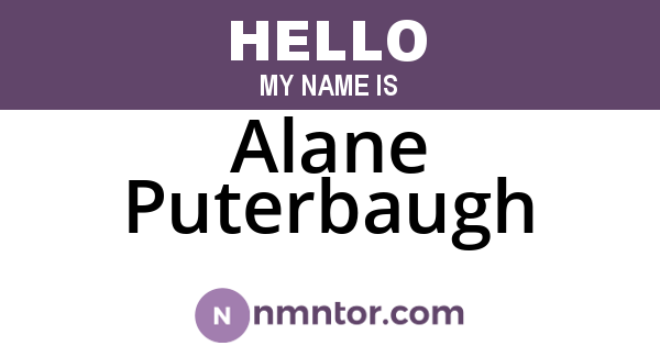 Alane Puterbaugh