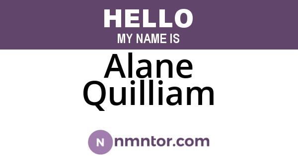 Alane Quilliam