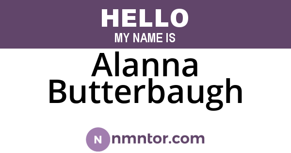 Alanna Butterbaugh