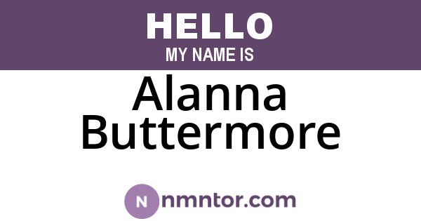 Alanna Buttermore