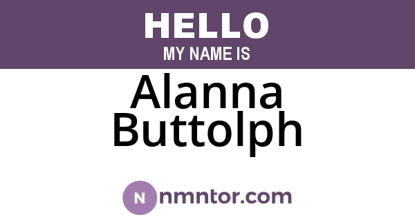 Alanna Buttolph