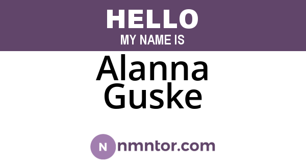 Alanna Guske