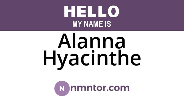 Alanna Hyacinthe