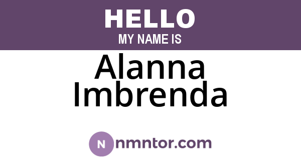 Alanna Imbrenda