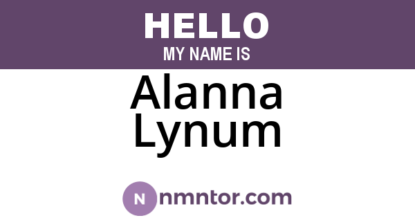 Alanna Lynum