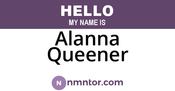 Alanna Queener