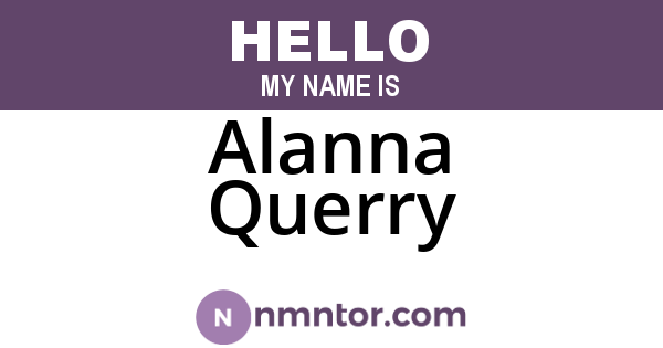 Alanna Querry