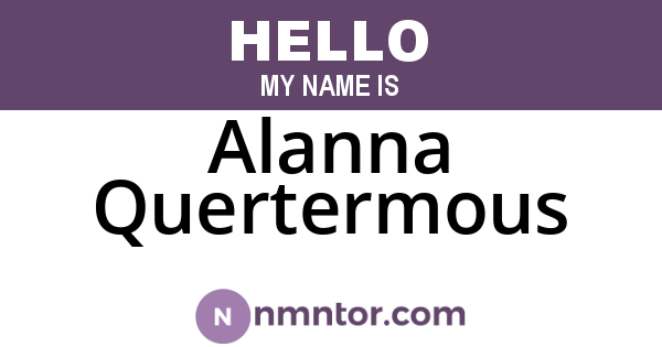 Alanna Quertermous