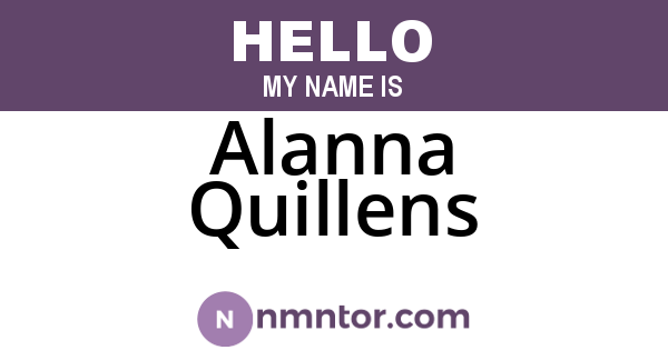 Alanna Quillens