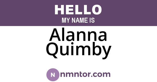 Alanna Quimby
