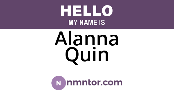 Alanna Quin