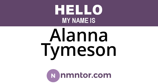 Alanna Tymeson
