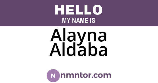 Alayna Aldaba