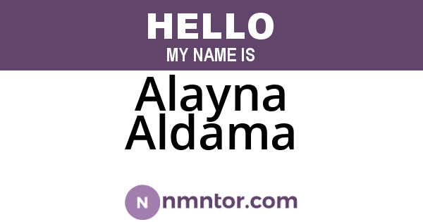 Alayna Aldama