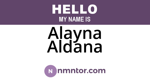 Alayna Aldana