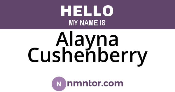 Alayna Cushenberry