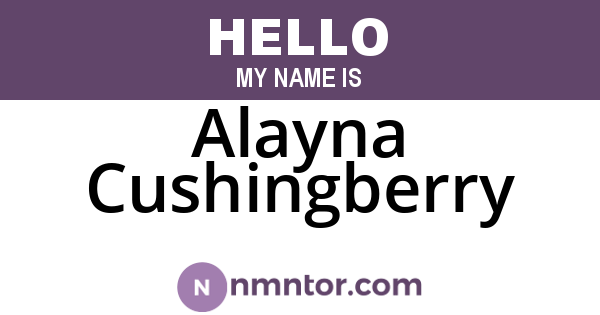 Alayna Cushingberry