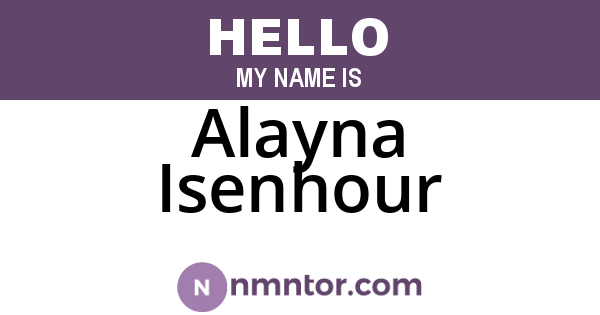 Alayna Isenhour