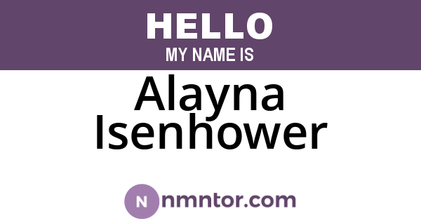 Alayna Isenhower
