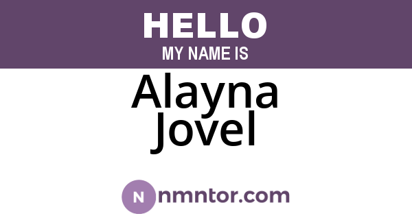 Alayna Jovel