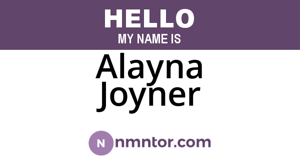 Alayna Joyner