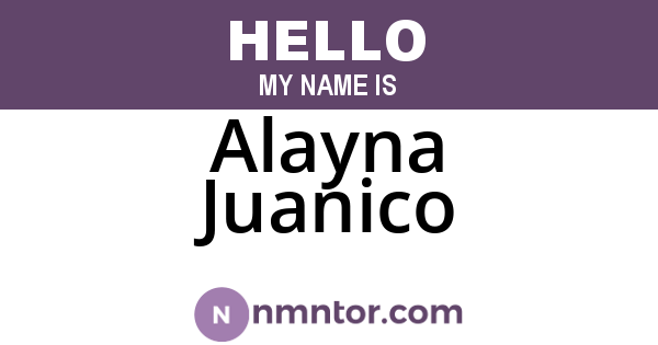 Alayna Juanico