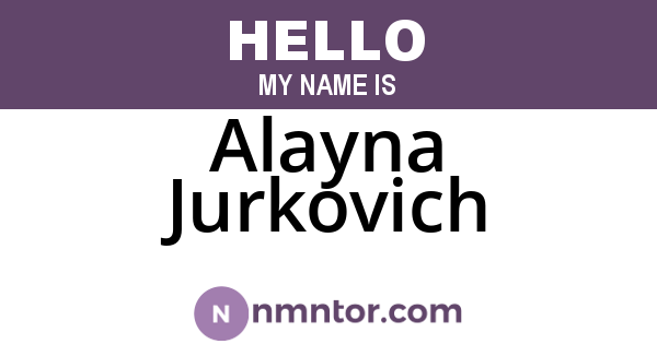 Alayna Jurkovich